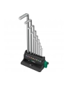 Wera 950/9 Hex-Plus 8 L-key set, 9 pieces, screwdriver (chrome, with retaining clip and wall holder) - nr 1