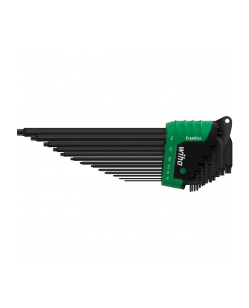 Wiha TORX Allen key set in ErgoStar holder, screwdriver (Kolor: CZARNY/green, 13 pieces, MagicSpring holding function) nr 1