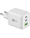 goobay USB-C fast charger Nano, PD, GaN, 65 watts (Kolor: BIAŁY, 1x USB-A, 2x USB-C PD, Charge 3.0) - nr 17