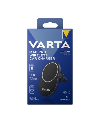 Varta Mag Pro Wireless Car Charger, charger (Kolor: CZARNY)