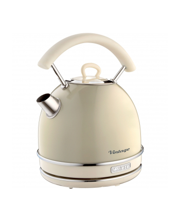 Ariete Vintage Kettle Beige, Round (Beige, 2,000 Watt, 1.7 Liters)