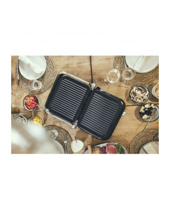 Severin contact grill SEVINI Pro, KG 2395 (silver/Kolor: CZARNY, 1,800 watts)