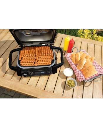 Nutri Ninja Electric Grill ' Smoker Woodfire OG701(wersja europejska) (Kolor: CZARNY/grey, 2,400 watts)