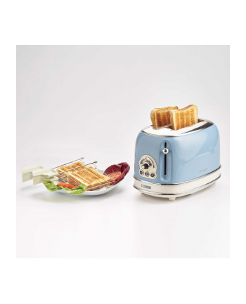 Ariete Vintage Toaster 155 (light blue, 810 watts, for 2 slices of toast)