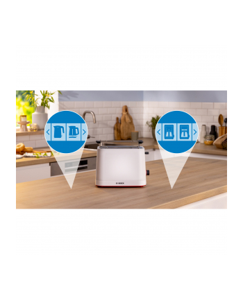 Bosch compact toaster MyMoment TAT3M121 (Kolor: BIAŁY, 950 watts, for 2 slices of toast)