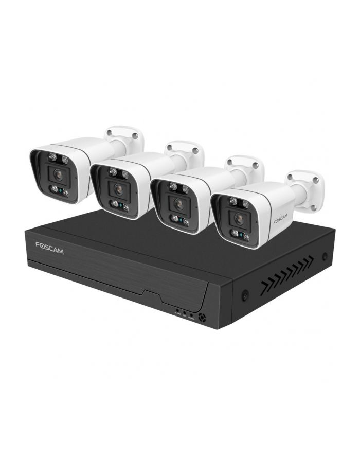 Foscam FNA 108 E B4 2T, set (Kolor: CZARNY/Kolor: BIAŁY, FNA108E 8-channel NVR, 4x V8EP camera) główny