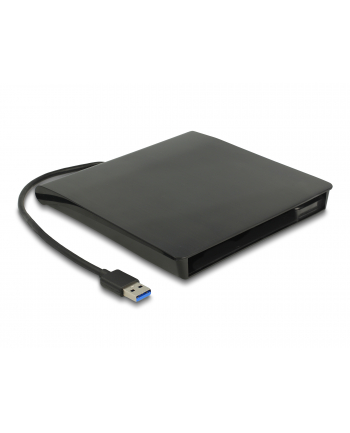 DeLOCK External enclosure for 5.25 Slim Sata drives 12.7 mm to USB-A connector, drive enclosure (Kolor: CZARNY)