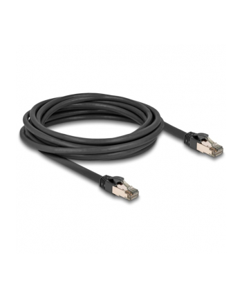 DeLOCK RJ-45 network cable Cat.6a U/FTP ultra flexible (Kolor: CZARNY, 5 meters, inner stainless steel jacket)