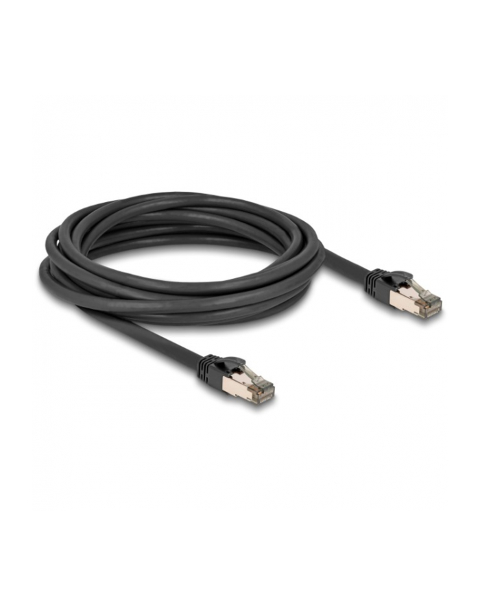 DeLOCK RJ-45 network cable Cat.6a U/FTP ultra flexible (Kolor: CZARNY, 5 meters, inner stainless steel jacket) główny