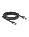 DeLOCK RJ-45 network cable Cat.6a U/FTP ultra flexible (Kolor: CZARNY, 5 meters, inner stainless steel jacket) - nr 4