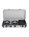 Campingaz Camping Kitchen 2 Multi Cook, gas cooker (grey, 2 hobs 2x 1.8 kW + grill plate 0.9 kW) - nr 2