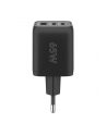 goobay USB-C PD multiport fast charger Nano 65 Watt (Kolor: CZARNY, 1x USB-A, 2x USB-C PD, GaN technology) - nr 9