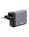 Verbatim GaN charger 140W, 1x USB-A, 3x USB-C (grey, PD 3.1, PD 3.0, QC 3.0) - nr 1