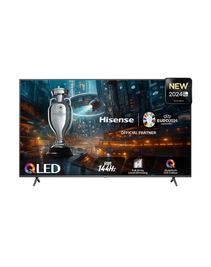 Hisense 65E77NQ PRO, QLED TV - 65 - Kolor: CZARNY, UltraHD/4K, triple tuner, PVR, 120Hz panel główny