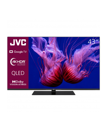 JVC LT-43VGQ8255, QLED TV - 43 - Kolor: CZARNY, UltraHD/4K, triple tuner, Google TV