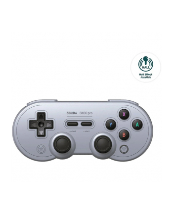 8BitDo SN30 Pro (Hall Effect Joystick), Gamepad (grey)