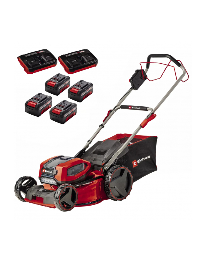 Einhell Professional cordless lawn mower GP-CM 36/47 S Li BL, 36Volt (2x18Volt) (red/Kolor: CZARNY, 4x Li-ion battery 4.0Ah, with rear-wheel drive Vario Speed) główny