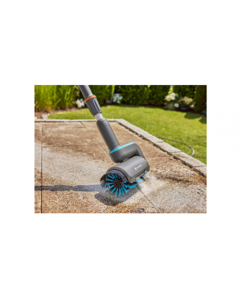 GARD-ENA roller brush medium, for cordless multi-cleaner AquaBrush, washing brush (grey/turquoise, for sensitive surfaces) nr 2