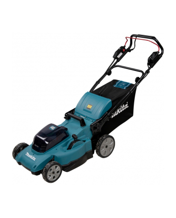 Makita cordless lawnmower DLM481CT2, 36Volt (2x18Volt) (blue/Kolor: CZARNY, 2x Li-ion battery 5.0Ah, with wheel drive)
