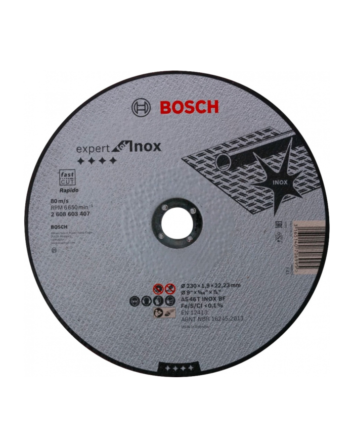 bosch powertools Bosch angle grinder GWS 14-125 Professional + GD-E 115/125 (blue/Kolor: CZARNY, 1,400 watts, including dust extraction) główny