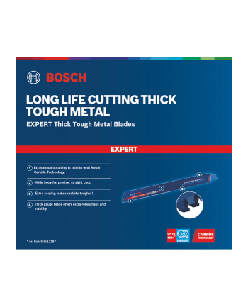 bosch powertools Bosch Expert sabre saw blade 'Thick Tough Metal' S 1255 CHC, 10 pieces (length 300 mm) nr 1