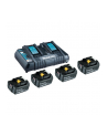 Makita Power Source Kit 18V 5Ah, set (Kolor: CZARNY, 4x battery BL1850B, 1x charger DC18RD) - nr 1