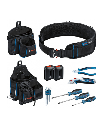 bosch powertools Bosch tool belt and hand tool set Professional (Kolor: CZARNY, ProClick system, including 14-piece tool set)