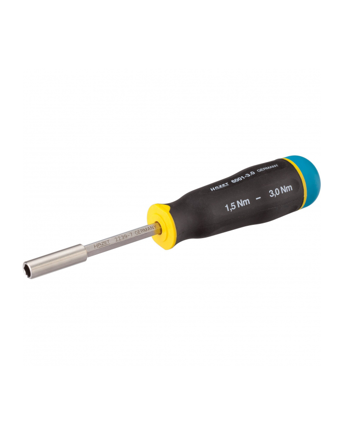 Hazet torque screwdriver 6001-3.0/3, 1/4 (Kolor: CZARNY/blue, 1 - 6 Nm, 1/4 bit holder) główny