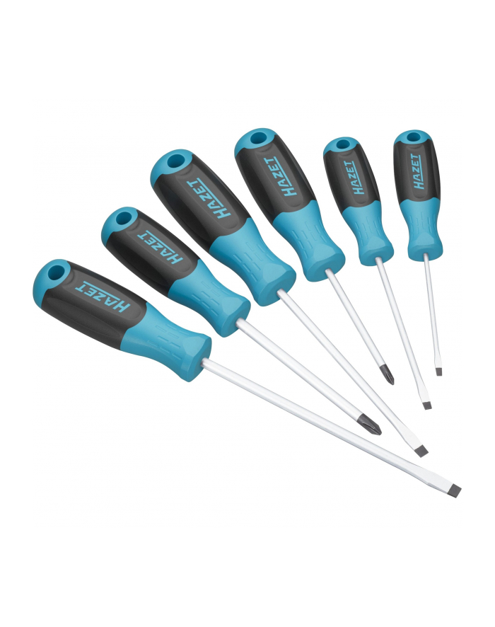 Hazet screwdriver set 811/6, 6-piece (blue/Kolor: CZARNY, non-slip HAZET 3-component handle) główny