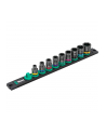 Wera 9608 Socket magnetic strip B Impaktor Imperial 1 socket set 3/8 (Kolor: CZARNY/green, 9 pieces, inch size, for impact wrench) - nr 3