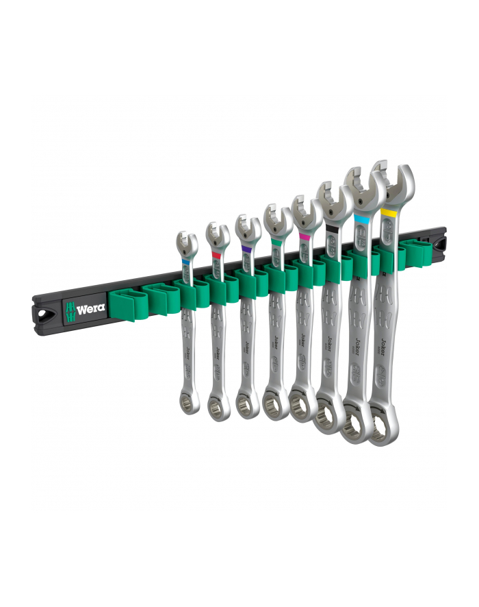 Wera 9632 magnetic strip 6000 Joker Imperial 1, 8 pieces, wrench (combination ratchet wrench with holding function, imperial) główny