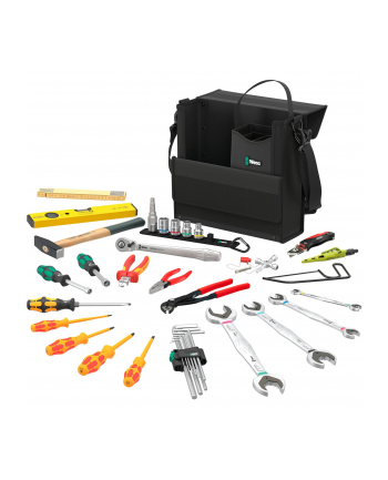 Wera 2go SHK 1 tool set for sanitary, heating and air conditioning technology, tool set (Kolor: CZARNY, 36 pieces)