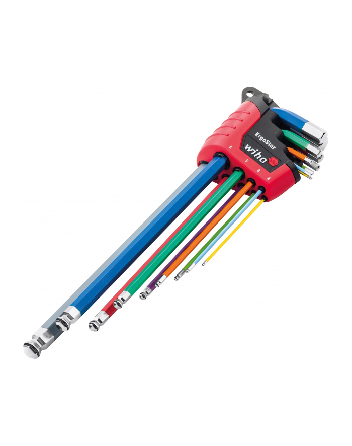 Wiha L-key set in ErgoStar holder, screwdriver (multi-colored, 9 pieces, MagicRing holding function) główny