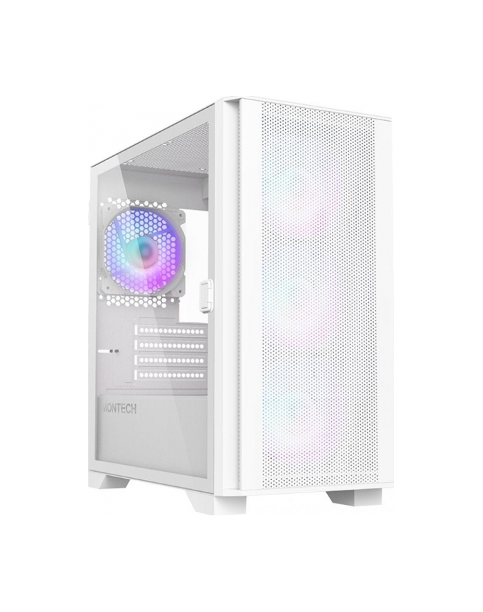 Montech AIR 100 ARGB, tower case (Kolor: BIAŁY, tempered glass) główny