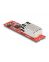 DeLOCK Converter M.2 Key B+M connector to 1 x RJ45 2.5 Gigabit LAN port horizontal, LAN adapter - nr 4