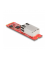 DeLOCK Converter M.2 Key B+M connector to 1 x RJ45 2.5 Gigabit LAN port horizontal, LAN adapter - nr 7