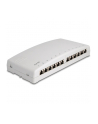 DeLOCK Mini Desktop Patch Panel 12 Port Cat.6a (grey) - nr 1