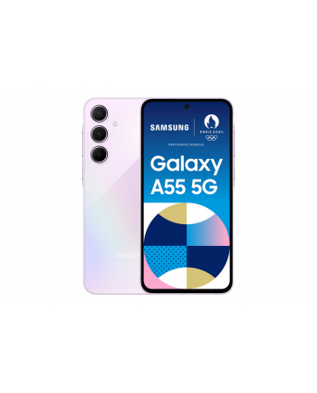 SAMSUNG Galaxy A55 5G - 6.6 - 128GB, Mobile Phone (Awesome Lilac, System Android 14, 8GB)