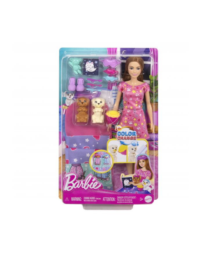 Mattel Barbie Puppy Pajama Party Doll główny