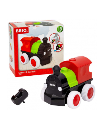 BRIO Push ' Go Train with Steam, Toy Vehicle