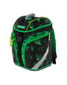 Herlitz primary school backpack SoftLight, school bag (Kolor: CZARNY/green, school pencil case with 16 parts, lazy bag, sports bag, 1x Velcro application, 1 felt pendant ''turtle'') - nr 17