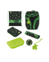 Herlitz primary school backpack SoftLight, school bag (Kolor: CZARNY/green, school pencil case with 16 parts, lazy bag, sports bag, 1x Velcro application, 1 felt pendant ''turtle'') - nr 7