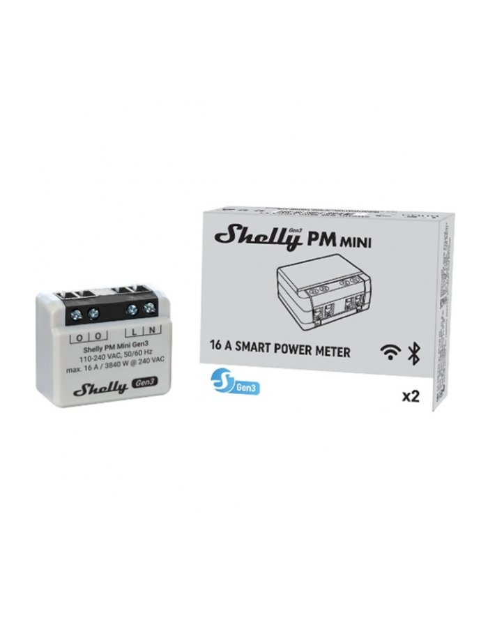 Shelly Plus PM Mini Gen.3 WLAN BT, measuring device główny