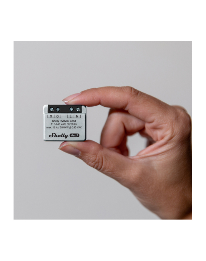 Shelly Plus PM Mini Gen.3 WLAN BT, measuring device główny