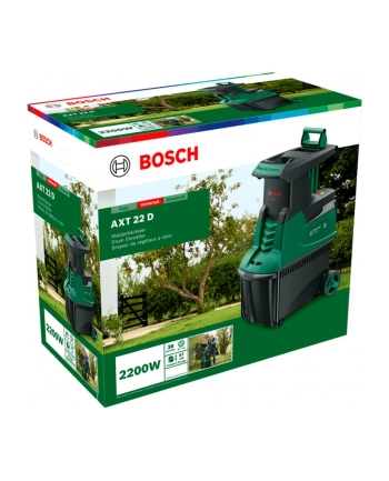 bosch powertools Bosch quiet shredder AXT 22 D, milling drum (green/Kolor: CZARNY, 2,200 watts) nr 1