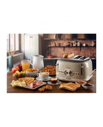 Ariete Vintage 4-slot toaster 156 (beige, 1,600 watts, for 4 slices of toast) nr 1