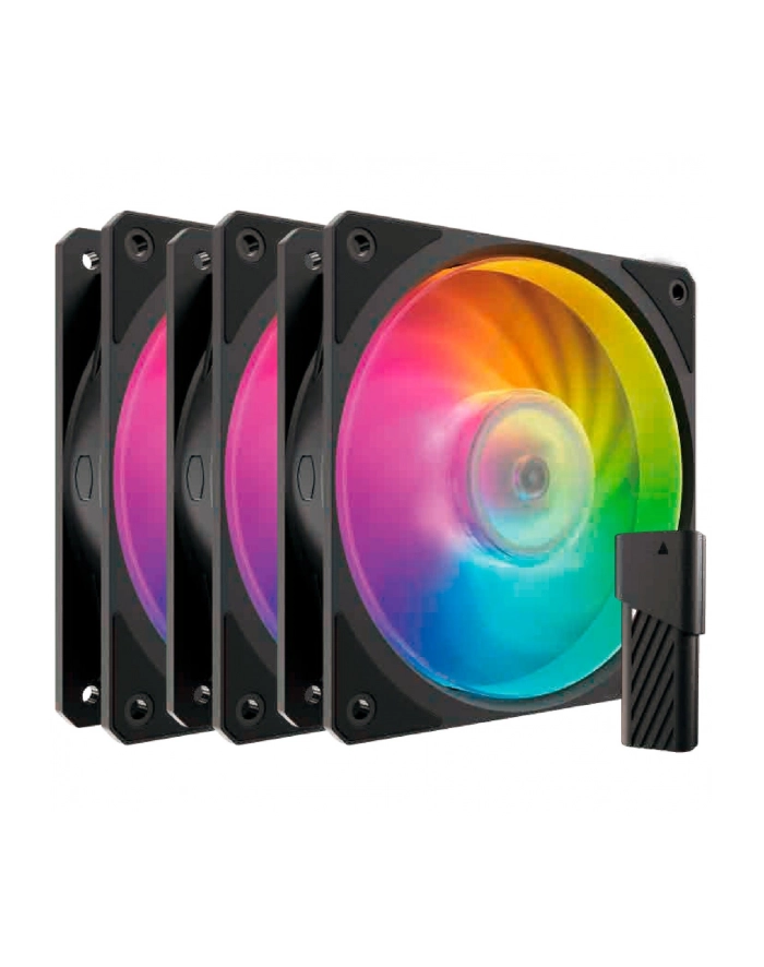 Cooler Master Mobius 120P ARGB 120x120x25, case fan (Kolor: CZARNY, 3-pack) główny