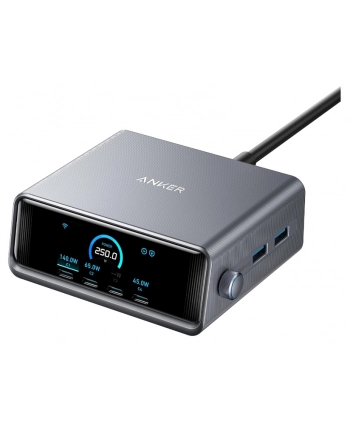 anker Ładowarka Prime 250W 4xUSB-C 2xUSB-A Czarna