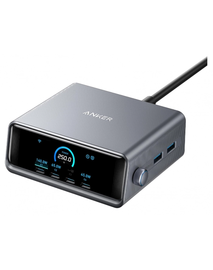 anker Ładowarka Prime 250W 4xUSB-C 2xUSB-A Czarna główny