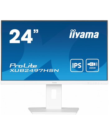 iiyama Monitor 24 cale XUB2497HSN-W1 IPS,USB-C Dock,HDMI,DP